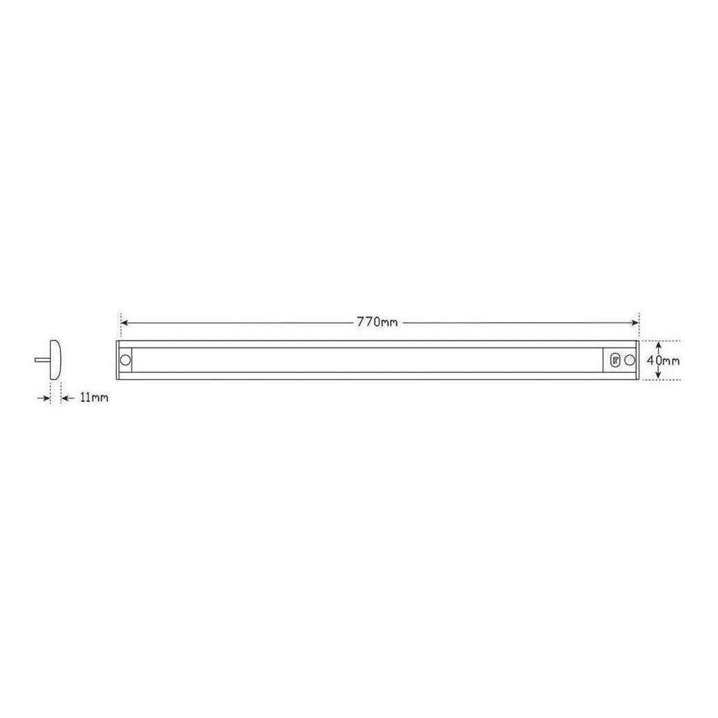 LED Autolamps 12V Interior Strip Lamp With Touch Sensor Switch