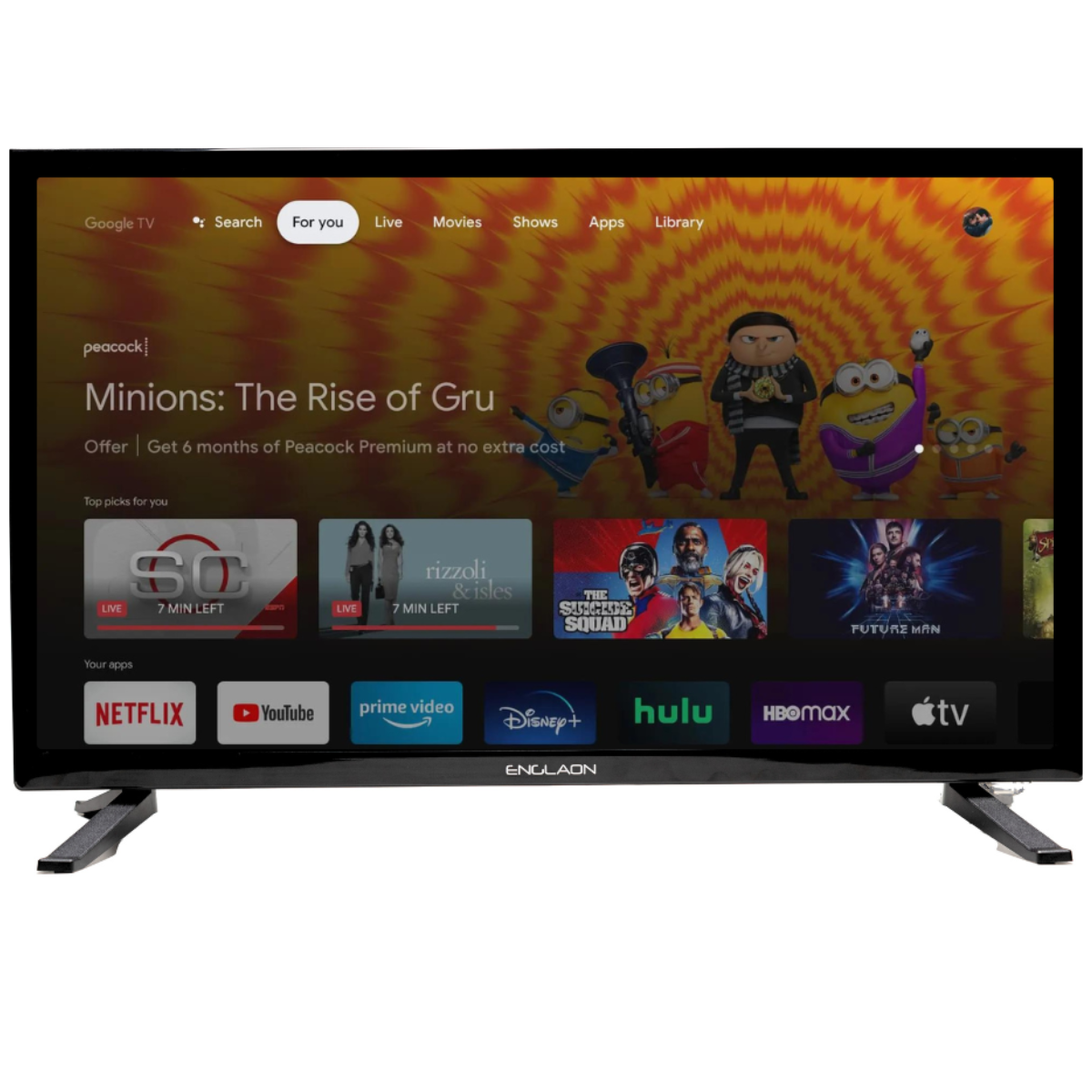 Englaon 27’’ Full HD 12V Smart TV Bluetooth Built-in Chromecast – RV Online