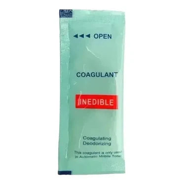 LooSeal Biodegradable Liner & Coagulant 6 Month Pack (24 Rolls & 6 Absorbers) Black