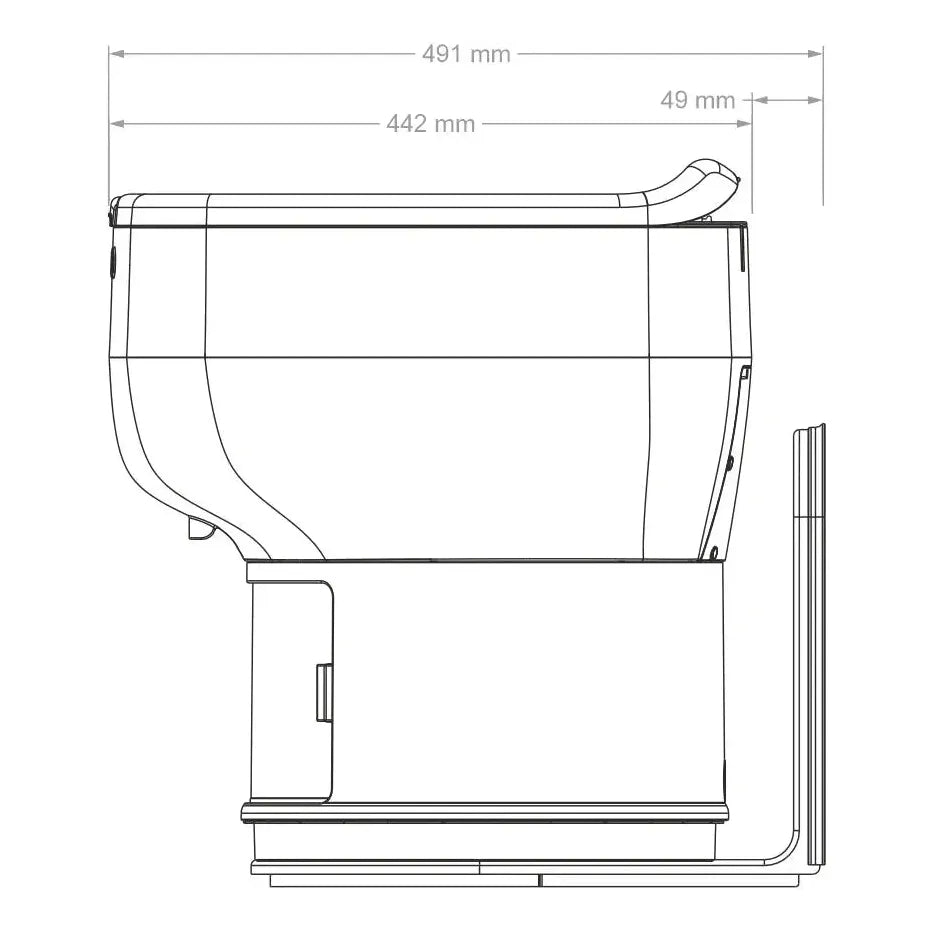 LooSeal Toilet L-Adaptor Small