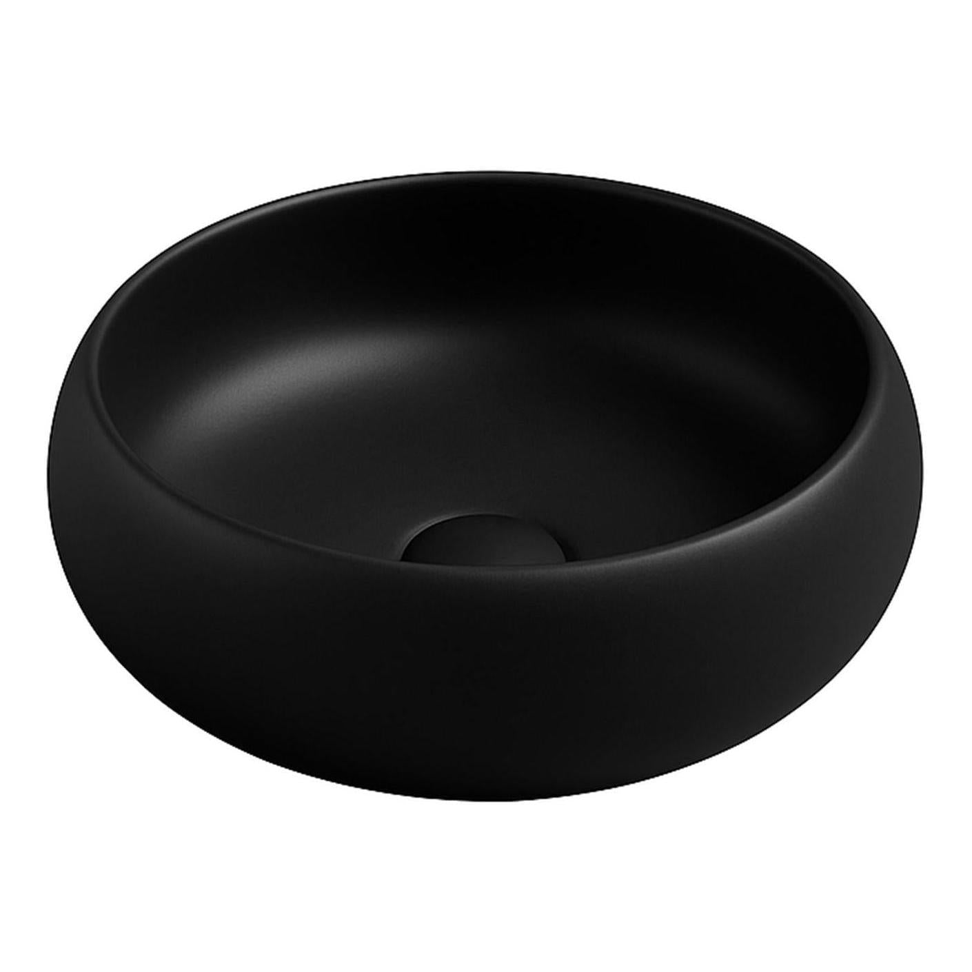 Luna Ceramic Basin Sink Round 360 x 360 x 125 - Matte Black