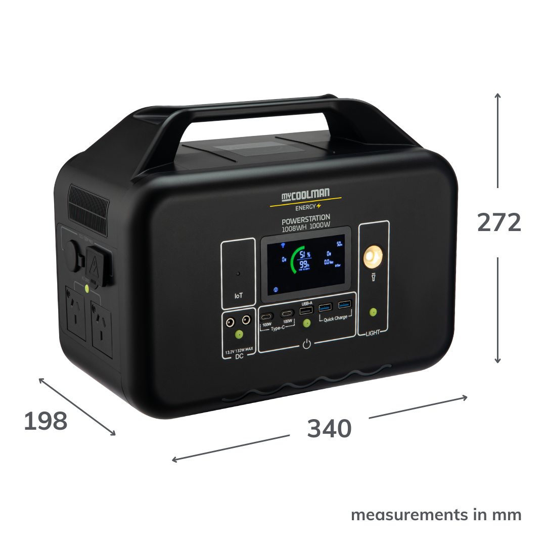 myCOOLMAN Energy Power Station 1000W 78Ah - NEW