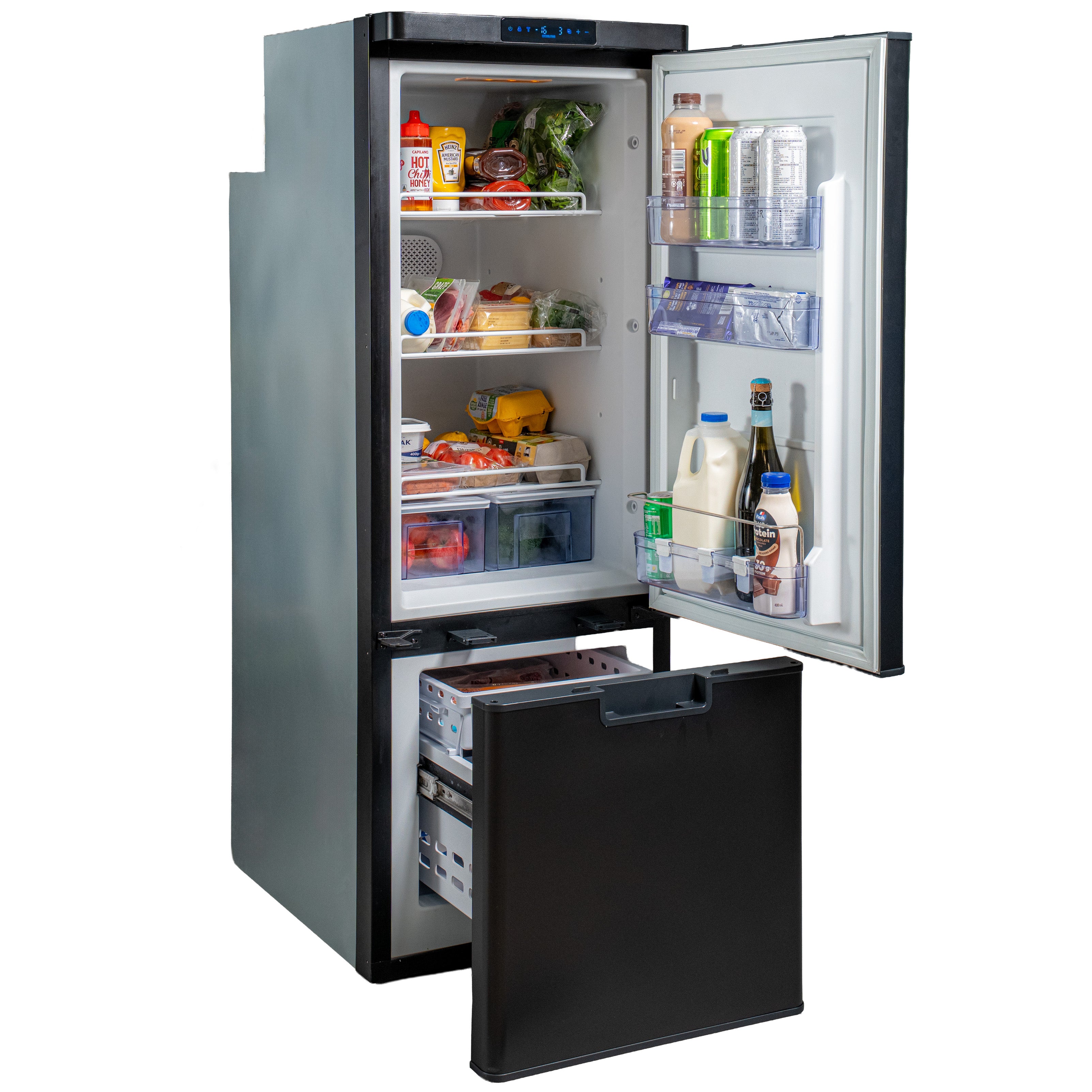 myCOOLMAN 205L DZ Upright Compressor Fridge & Freezer