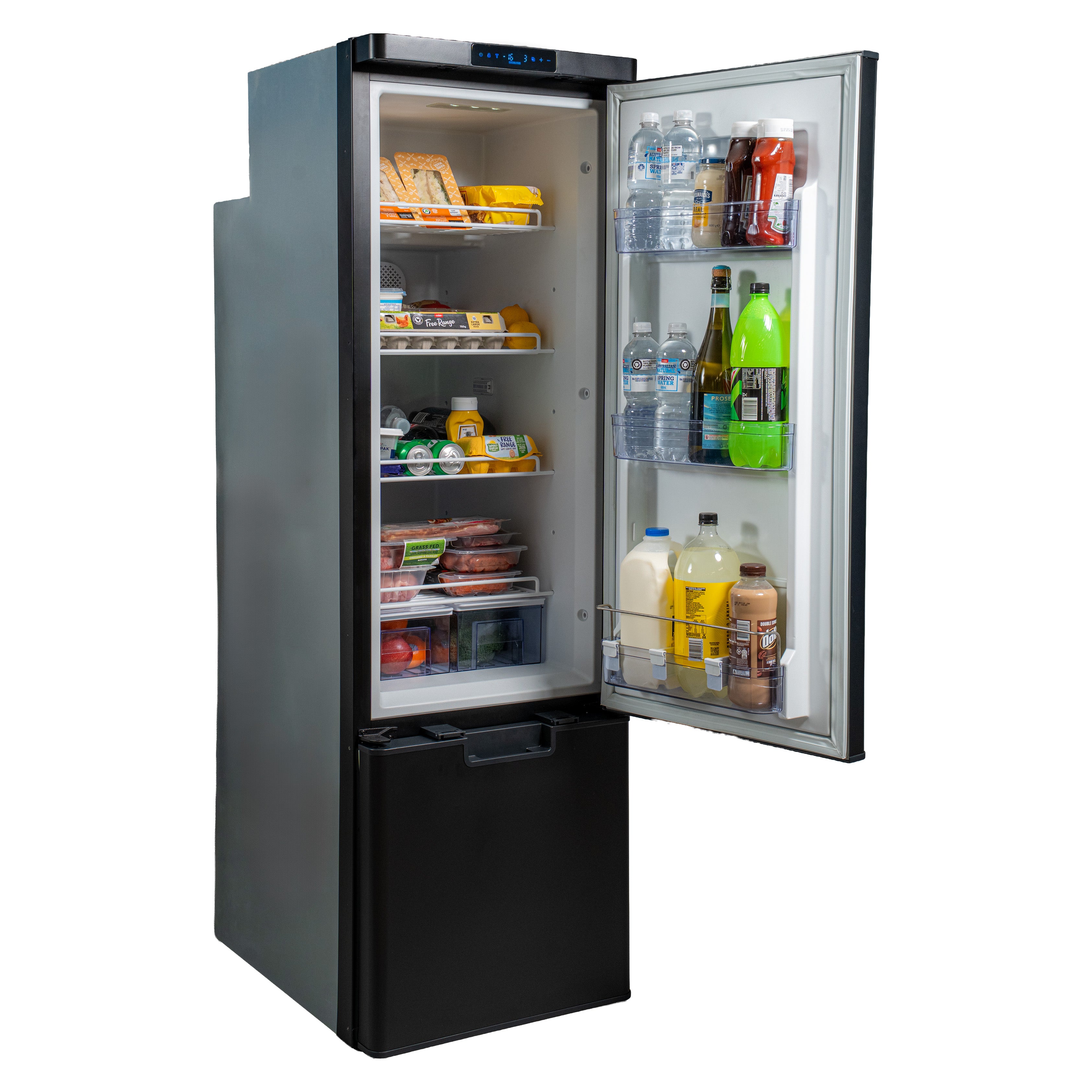 myCOOLMAN 250L DZ Upright Compressor Fridge & Freezer