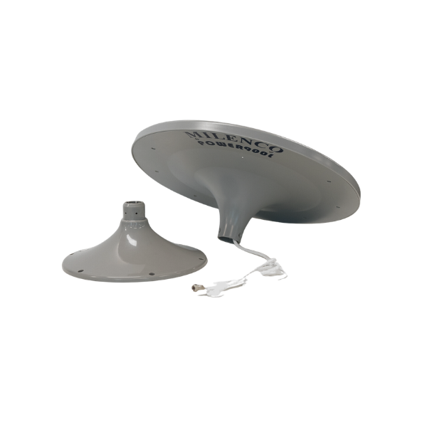 Milenco - Power 900L Antenna with 12V Wall Socket/USB Amplifier Grey - MIL7214 - RV Online