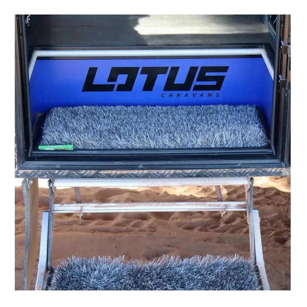 MUK Mat Rectangle Caravan Step Mat 28.5 x 60cm Dark Grey