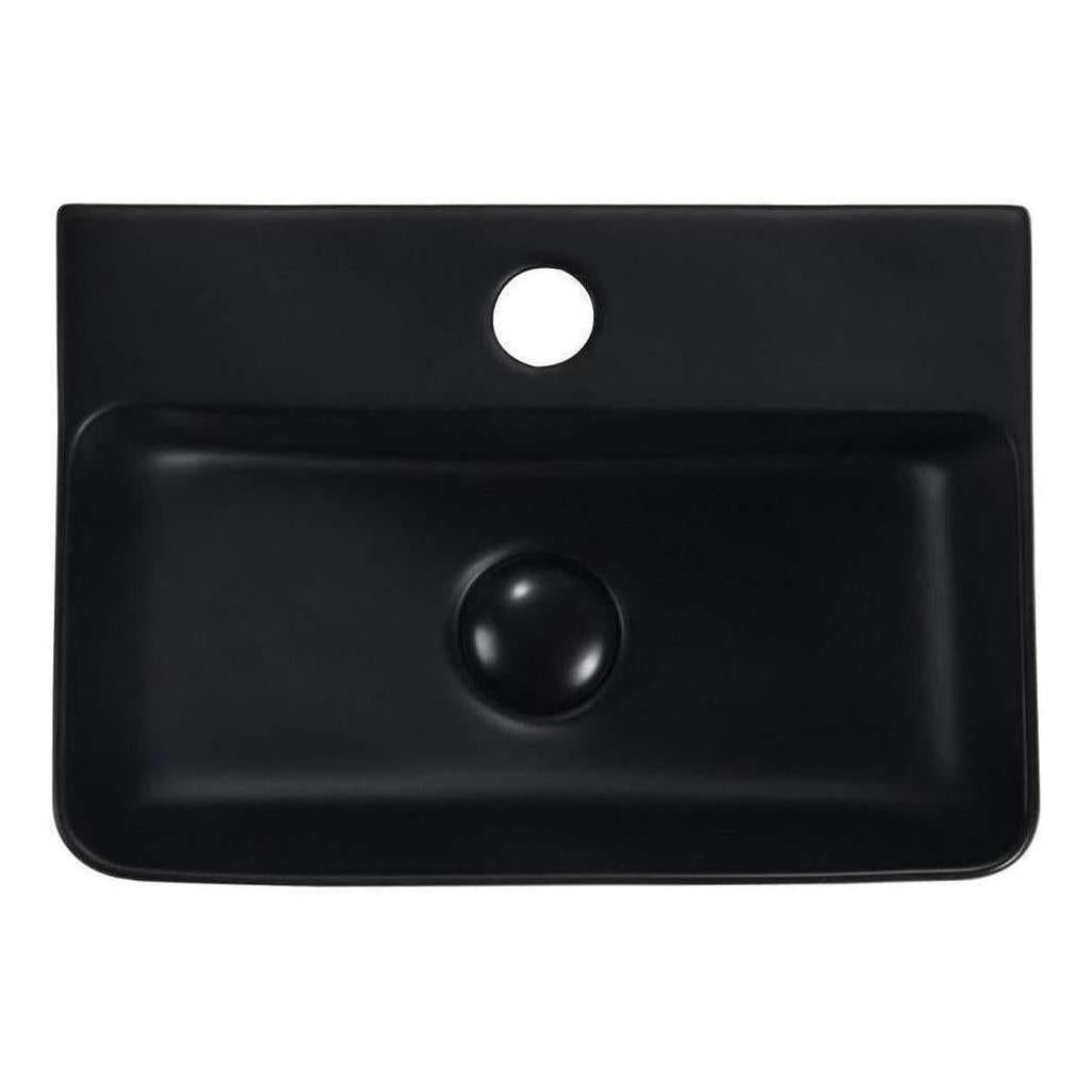Mallory Ceramic Single Bowl Sink 365 x 260x110mm Black