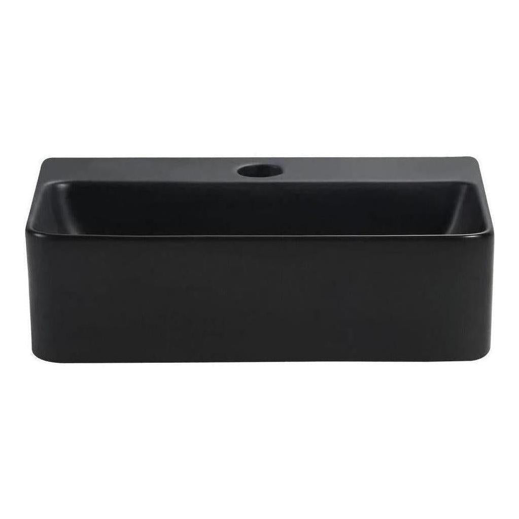 Mallory Ceramic Single Bowl Sink 365 x 260x110mm Black
