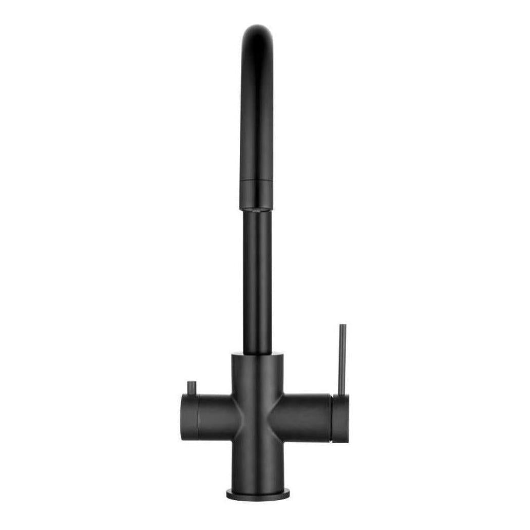 Mica 3-Way Filter Gooseneck Kitchen Tap Sink Mixer Black