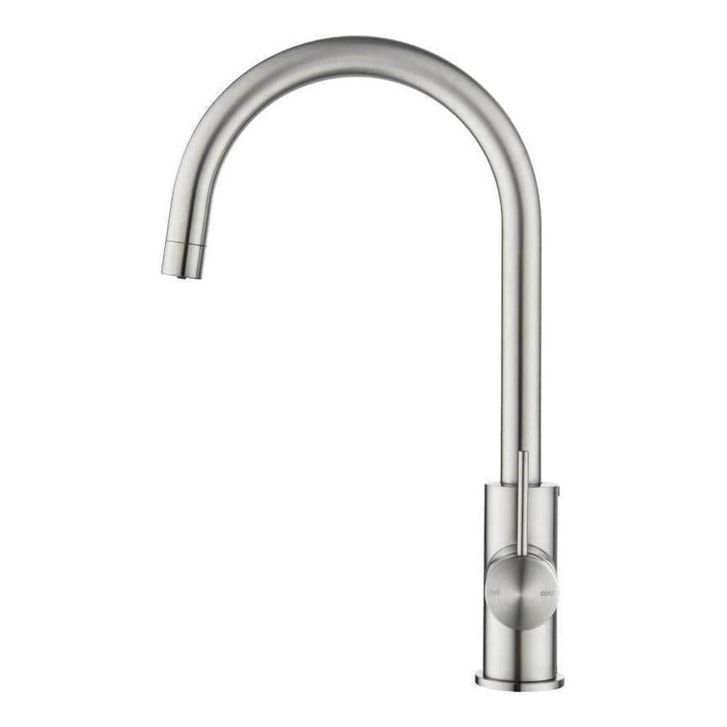Mica 3-Way Filter Gooseneck Kitchen Tap Sink Mixer Brushed Nickel