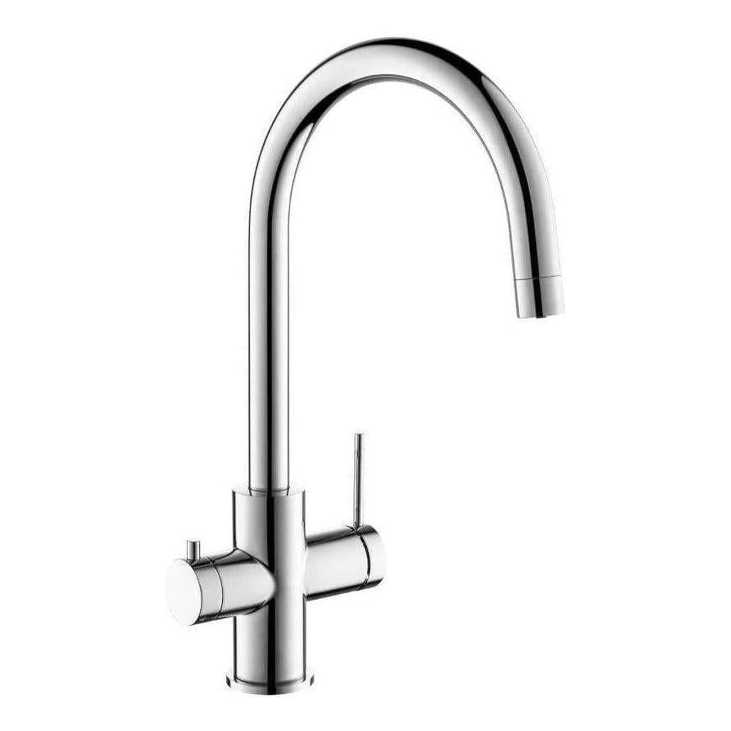 Mica 3-Way Filter Gooseneck Kitchen Tap Sink Mixer Chrome