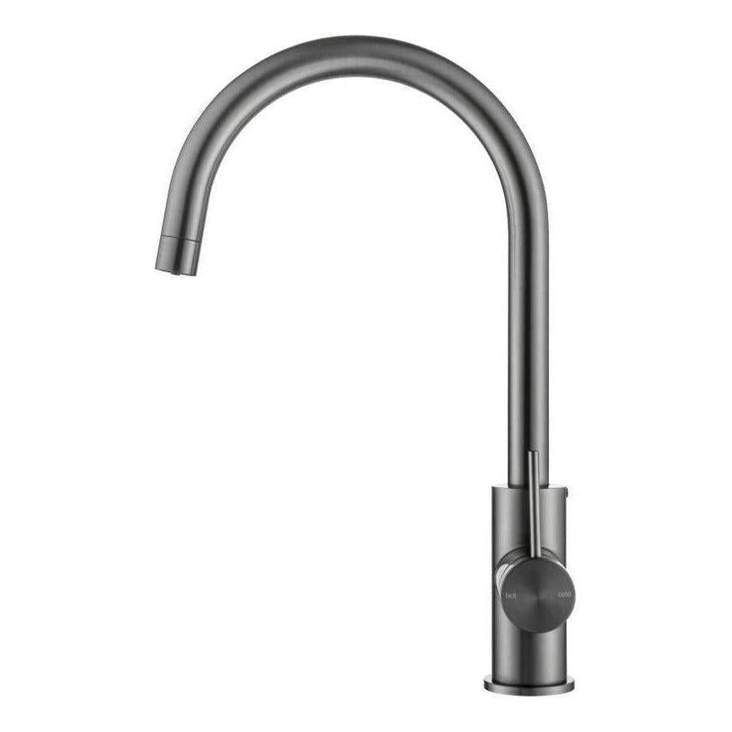 Mica 3-Way Filter Gooseneck Kitchen Tap Sink Mixer Gun Metal
