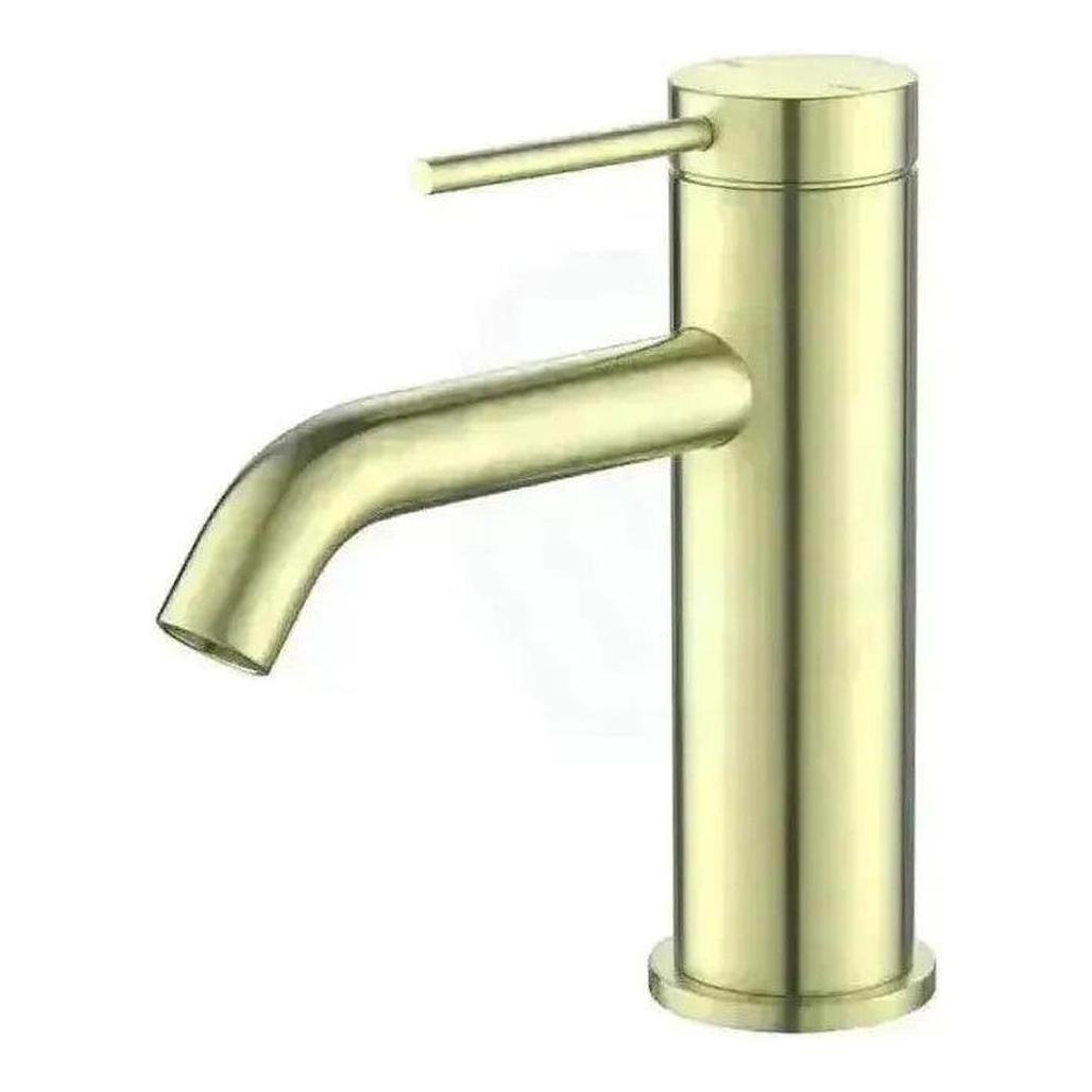 Mica Basin Sink Tap Mixer Curved Spout French Gold