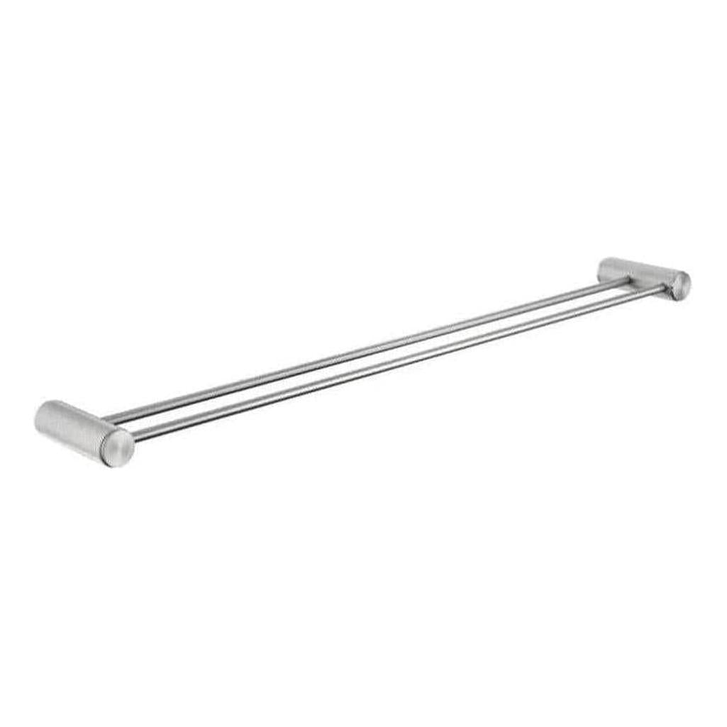 Mica Double Fluted Towel 800mm Rail Brushed Nickel