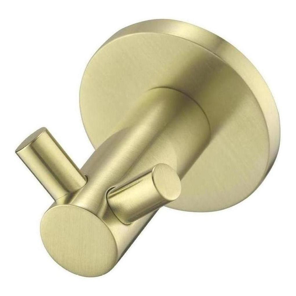 Mica Double Robe Hook French Gold