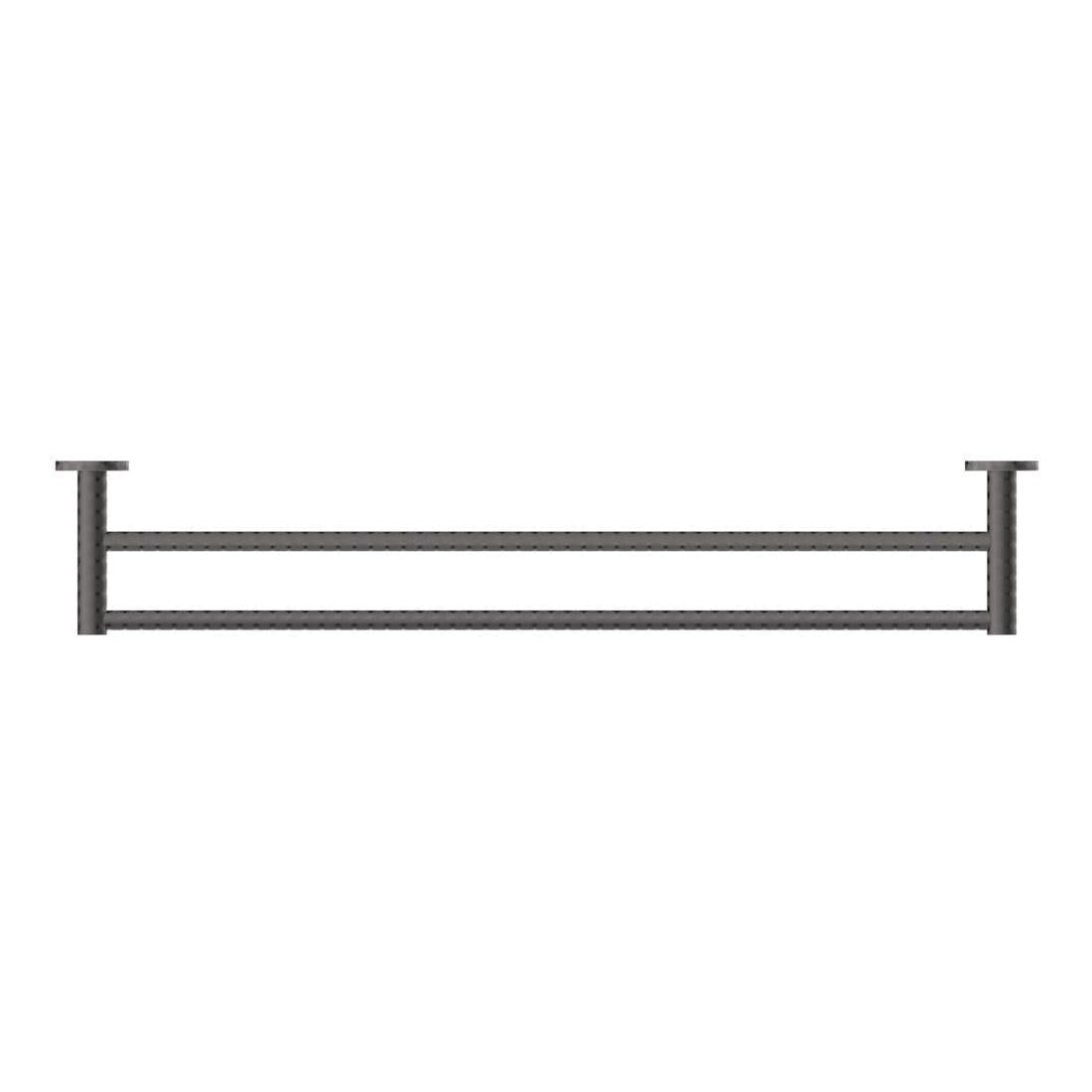 Mica Double Towel Rail 600mm Gunmetal