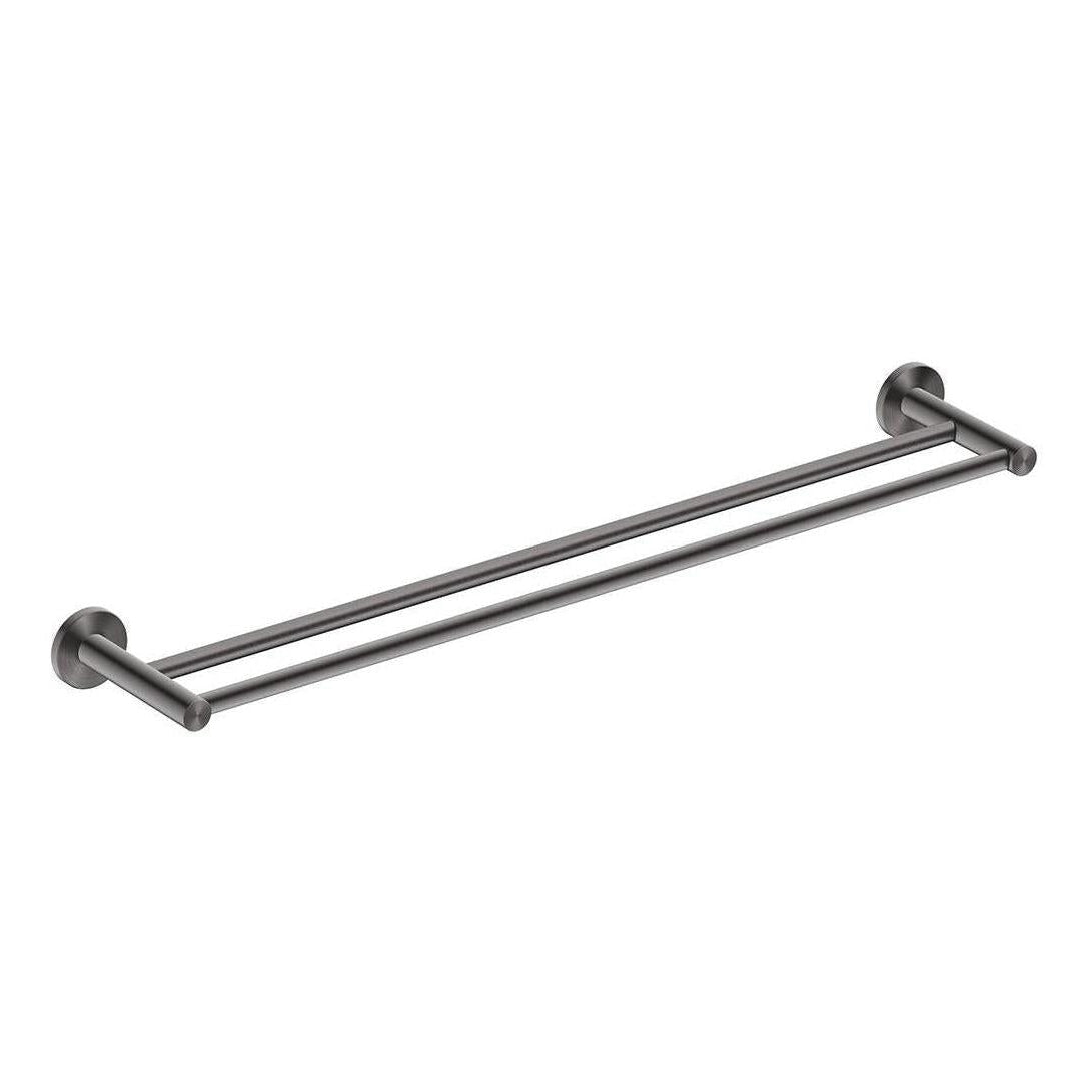 Mica Double Towel Rail 600mm Gunmetal