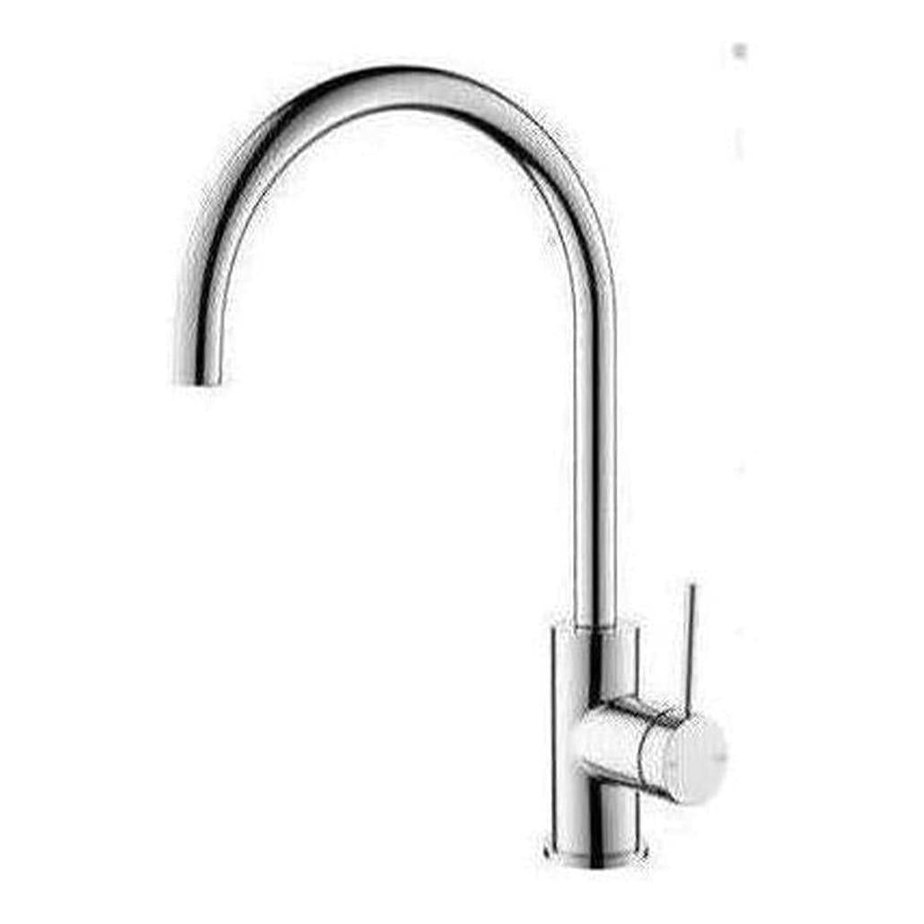 Mica Gooseneck Kitchen Tap Sink Mixer Chrome