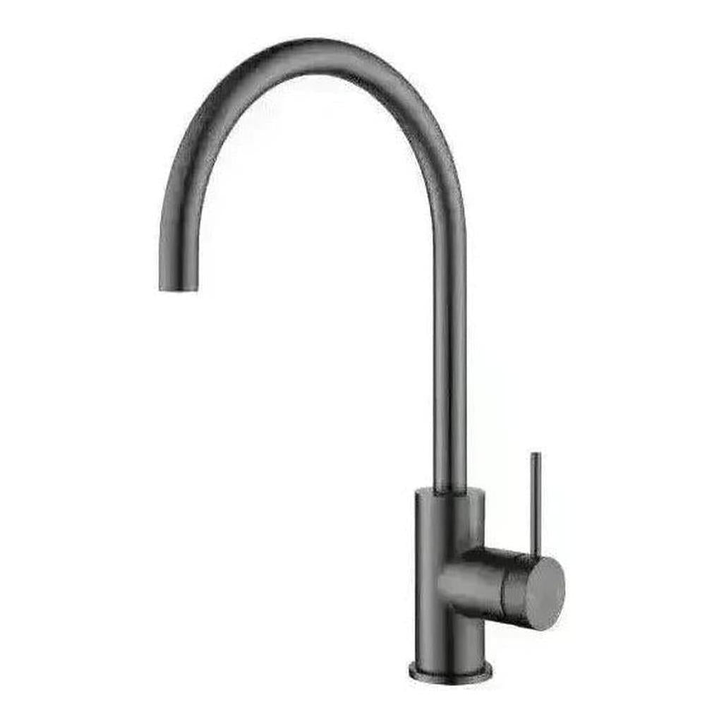 Mica Gooseneck Kitchen Tap Sink Mixer Gunmetal