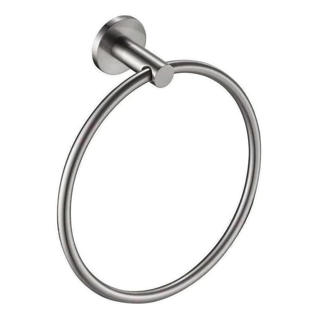 Mica Round Hand Towel Ring Brushed Nickel