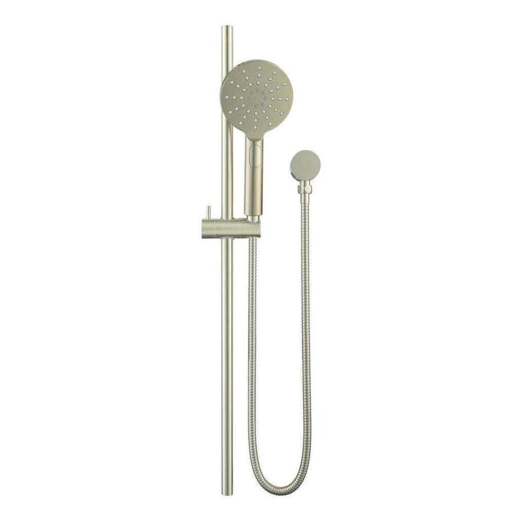 Mica Shower Round Head and Rail French Gold