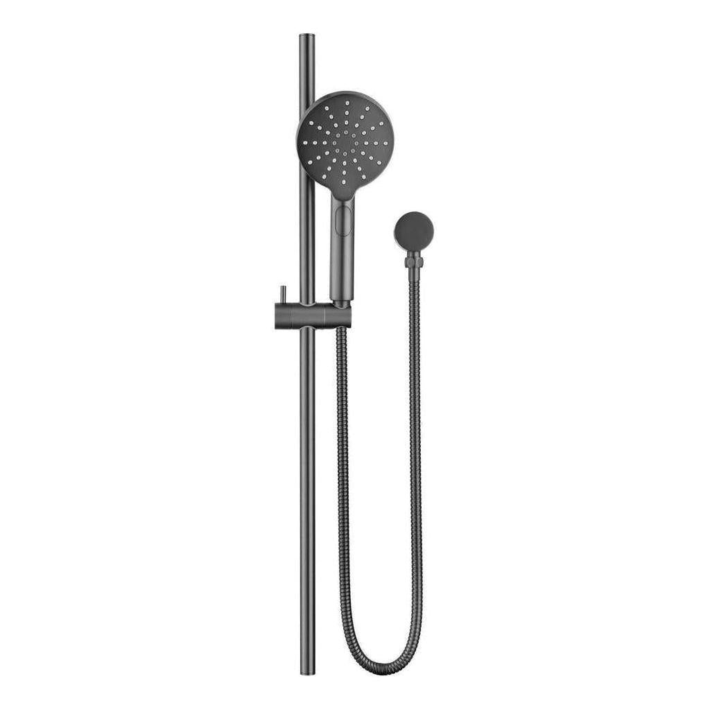Mica Shower Round Head and Rail Gunmetal