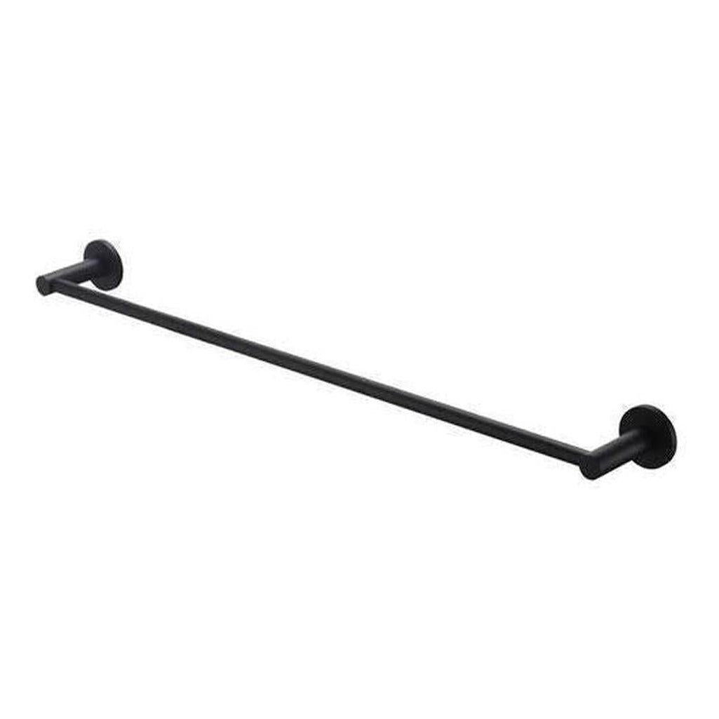 Mica Single Rail Towel Rack 600mm Black