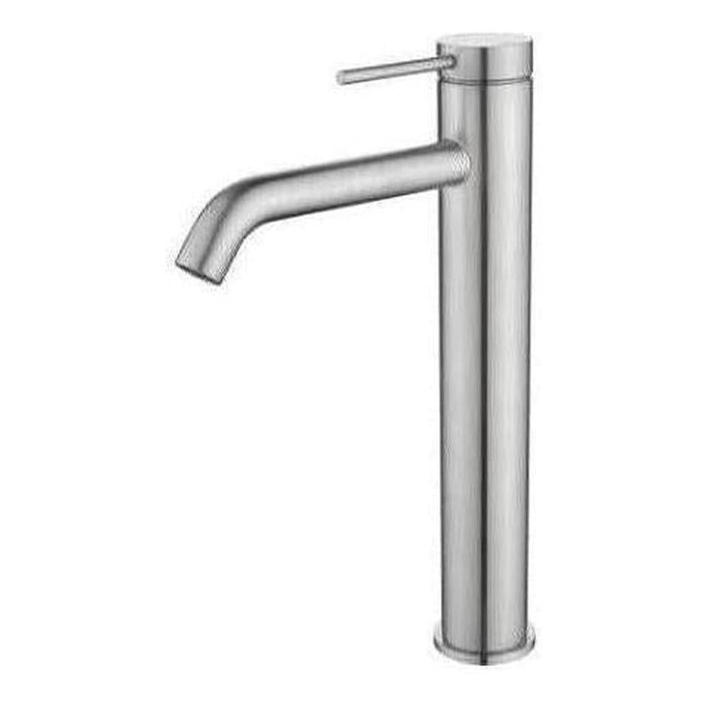 Mica Tall Basin Sink Tap Mixer Curved Spout Chrome