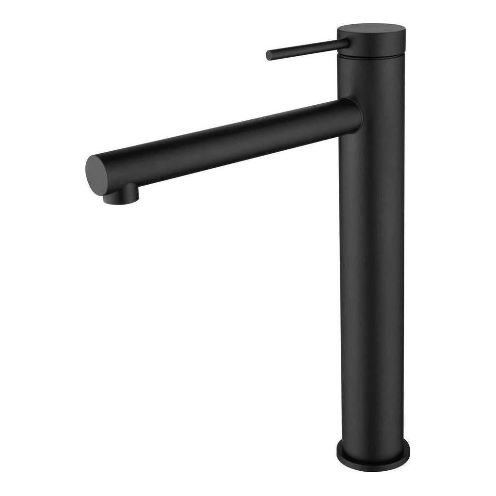 Mica Tall Basin Sink Tap Mixer Straight Black