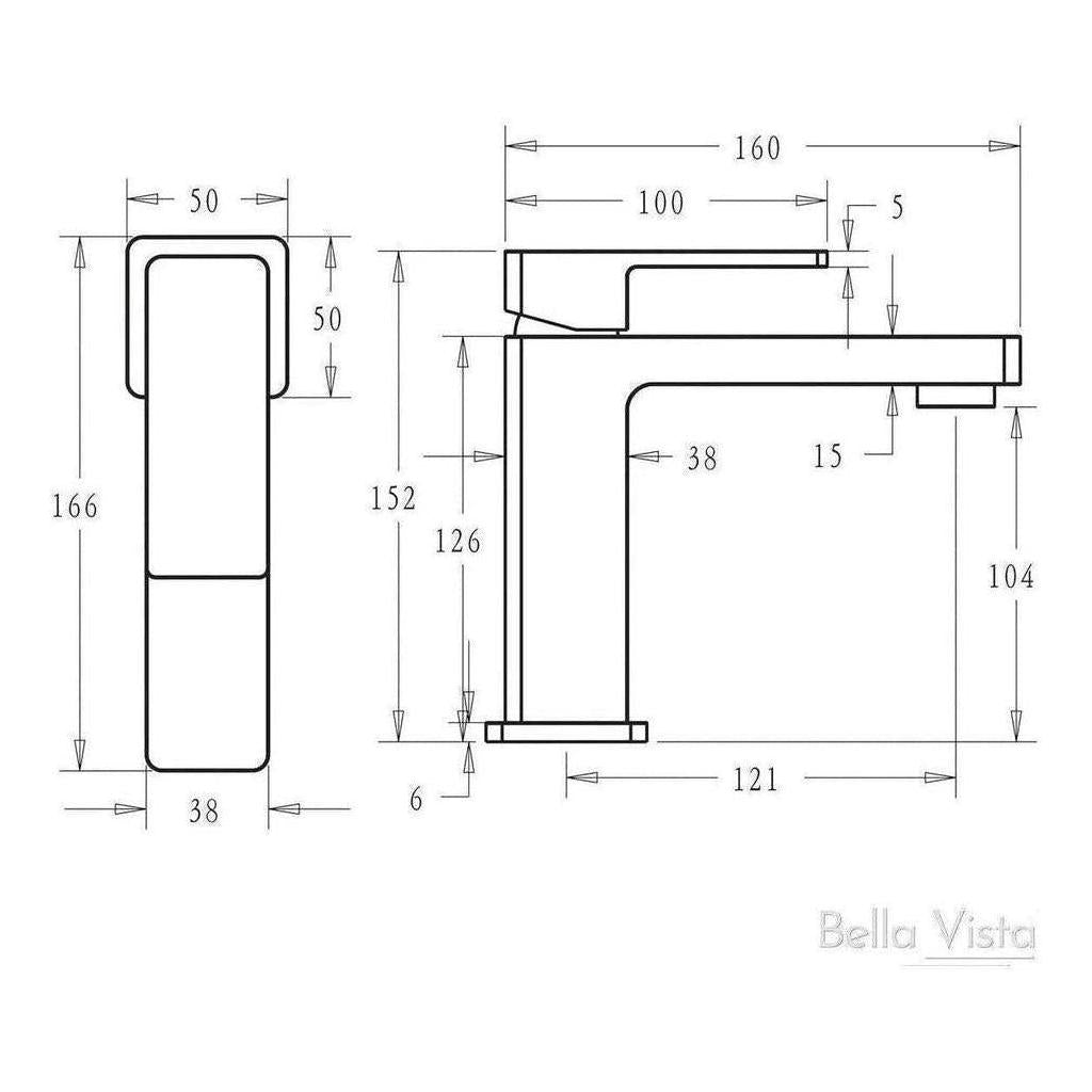 Milos Basin Sink Tap Mixer Black