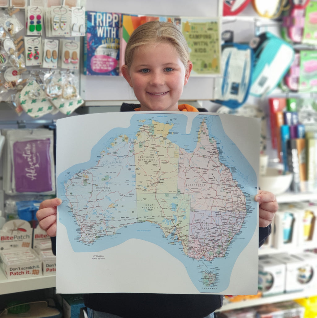 Map of Australia Sticker – RV Online