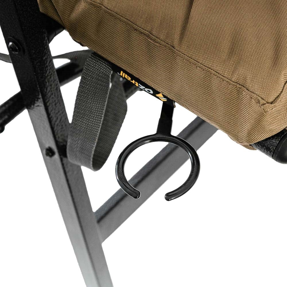 OZTRAIL Emperor 8 Position Recliner Chair Inc Side Table& Drink Holder