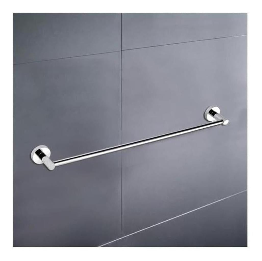 Opus Round Single Rail Towel Rack 600mm Chrome