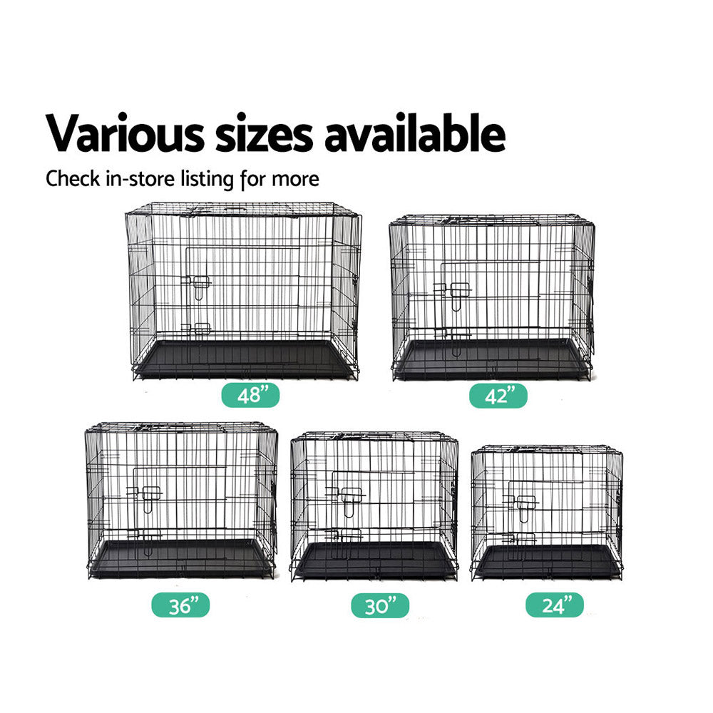 i.Pet 42" Dog Cage Crate Large Kennel 3 Doors - RV Online