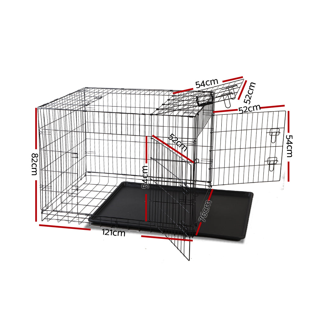 i.Pet 48" Dog Cage Crate Large Kennel 3 Doors - RV Online
