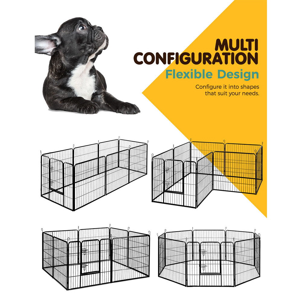 i.Pet 32" 8 Panel Dog Playpen Pet Exercise Cage Enclosure Fence Play Pen - RV Online
