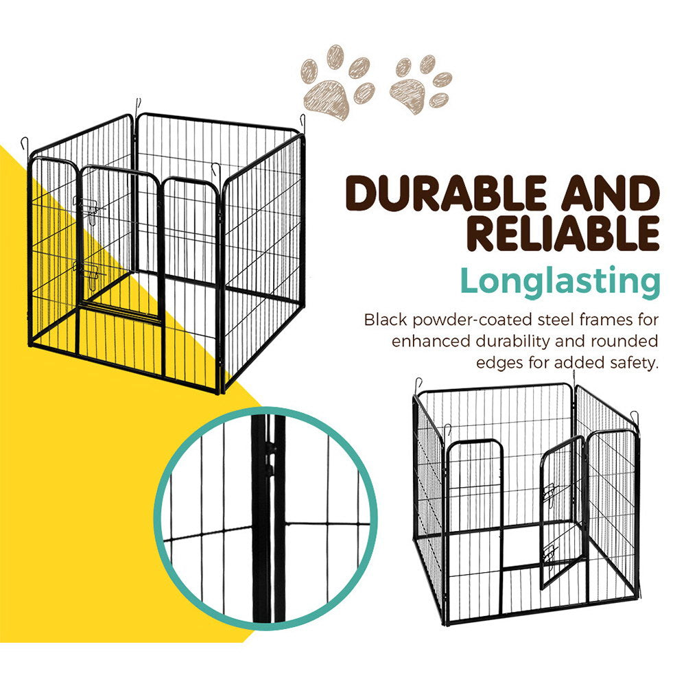 i.Pet 32" 8 Panel Dog Playpen Pet Exercise Cage Enclosure Fence Play Pen - RV Online