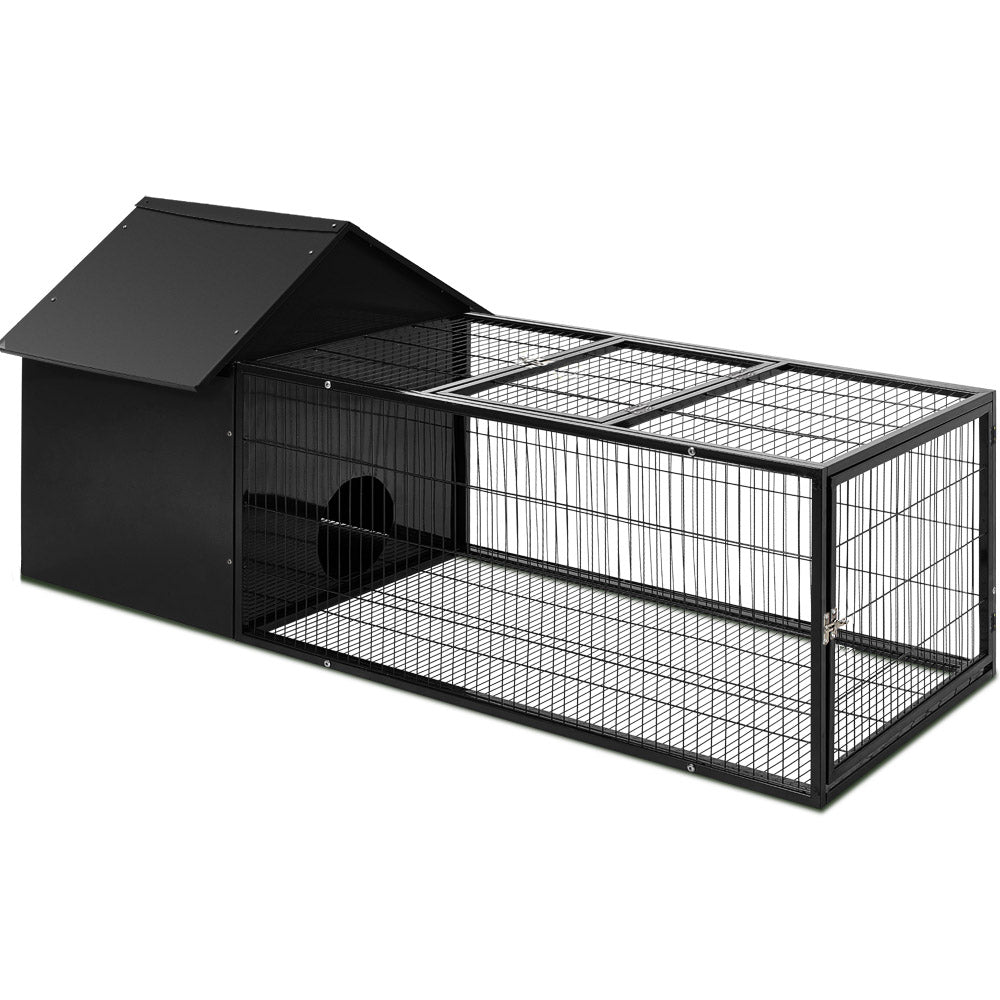 i.Pet Rabbit Cage Hutch 162x60cm Enclosure Metal - RV Online