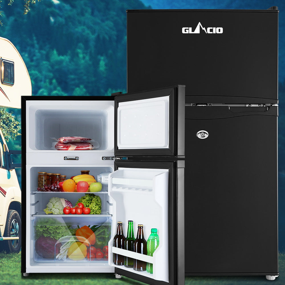 Glacio 90L Portable Fridge Freezer Bar Upright 12V/24V/240V Camping Caravan - RV Online