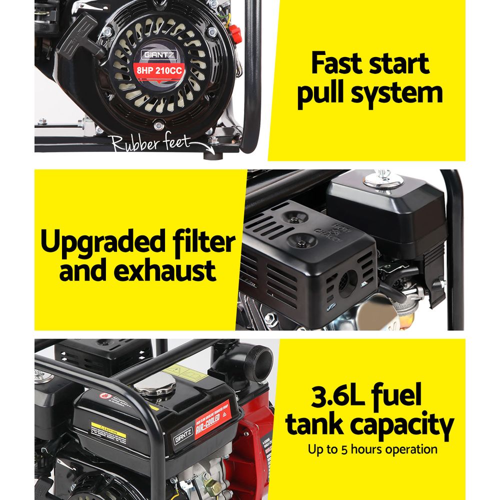 Giantz Petrol Water Pump 2" High Flow Transfer 3.6L - RV Online