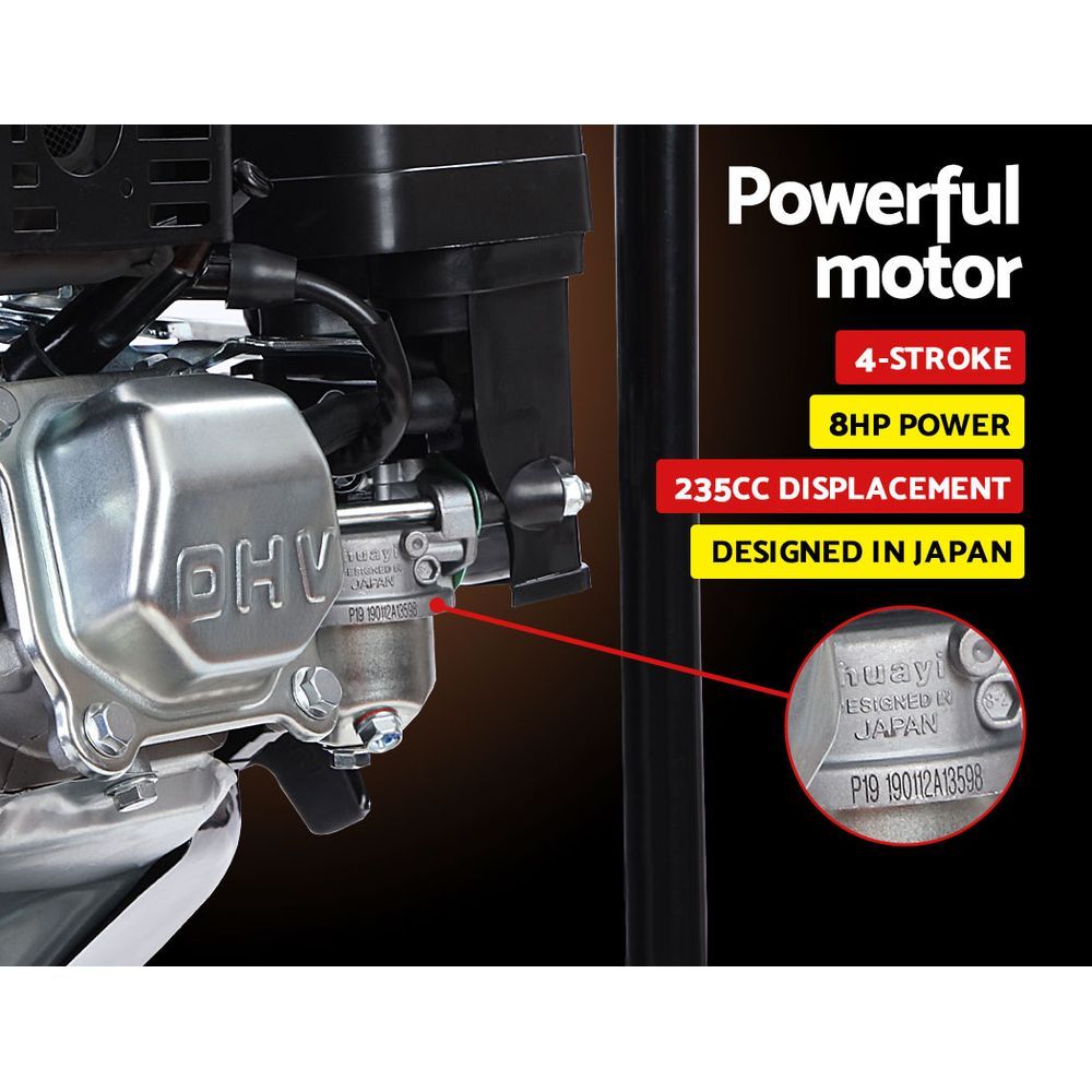 Giantz Petrol Water Pump 3" High Flow Transfer 4.5L - RV Online