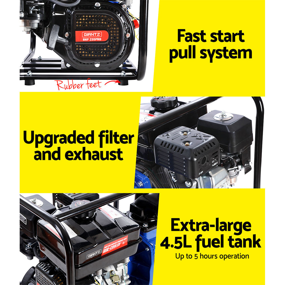 Giantz Petrol Water Pump 3" High Flow Transfer 4.5L - RV Online