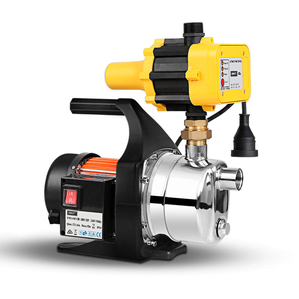 Giantz Garden Water Pump High Pressure 1500W Yellow