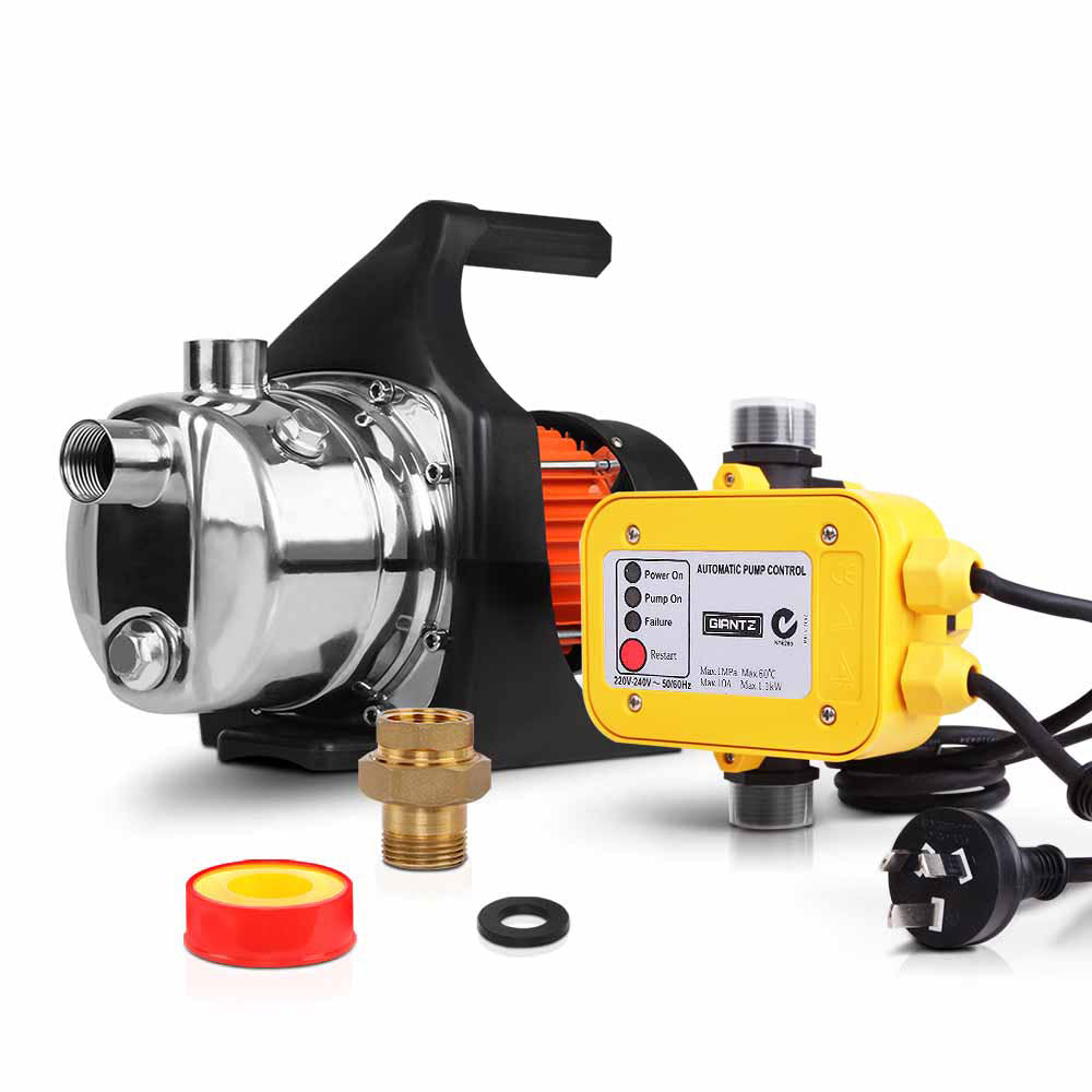 Giantz Garden Water Pump High Pressure 1500W Yellow