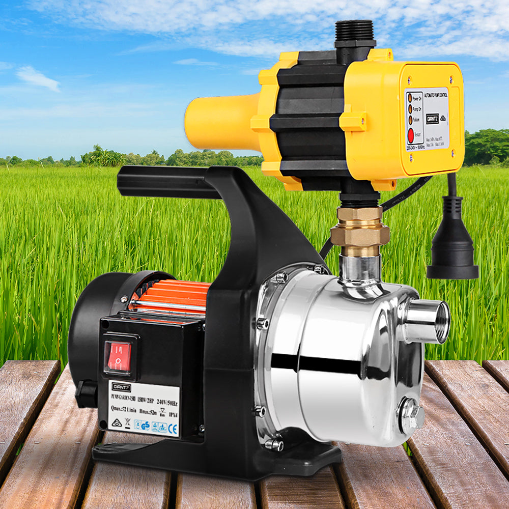 Giantz Garden Water Pump High Pressure 1500W Yellow