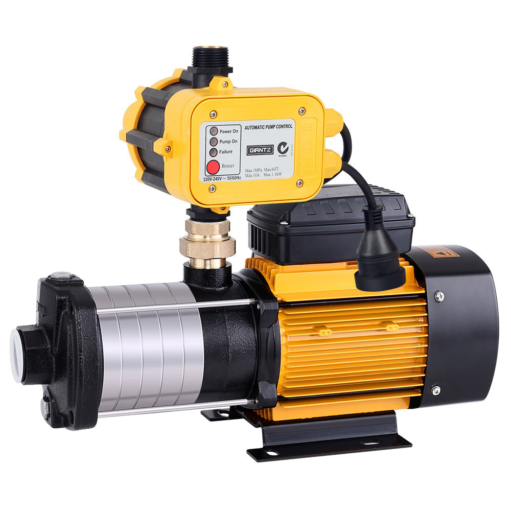 Giantz Garden Water Pump High Pressure 2500W 6-Stage Tank Irrigation Yellow
