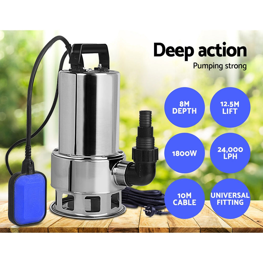 Giantz 1800W Submersible Dirty Water Pump