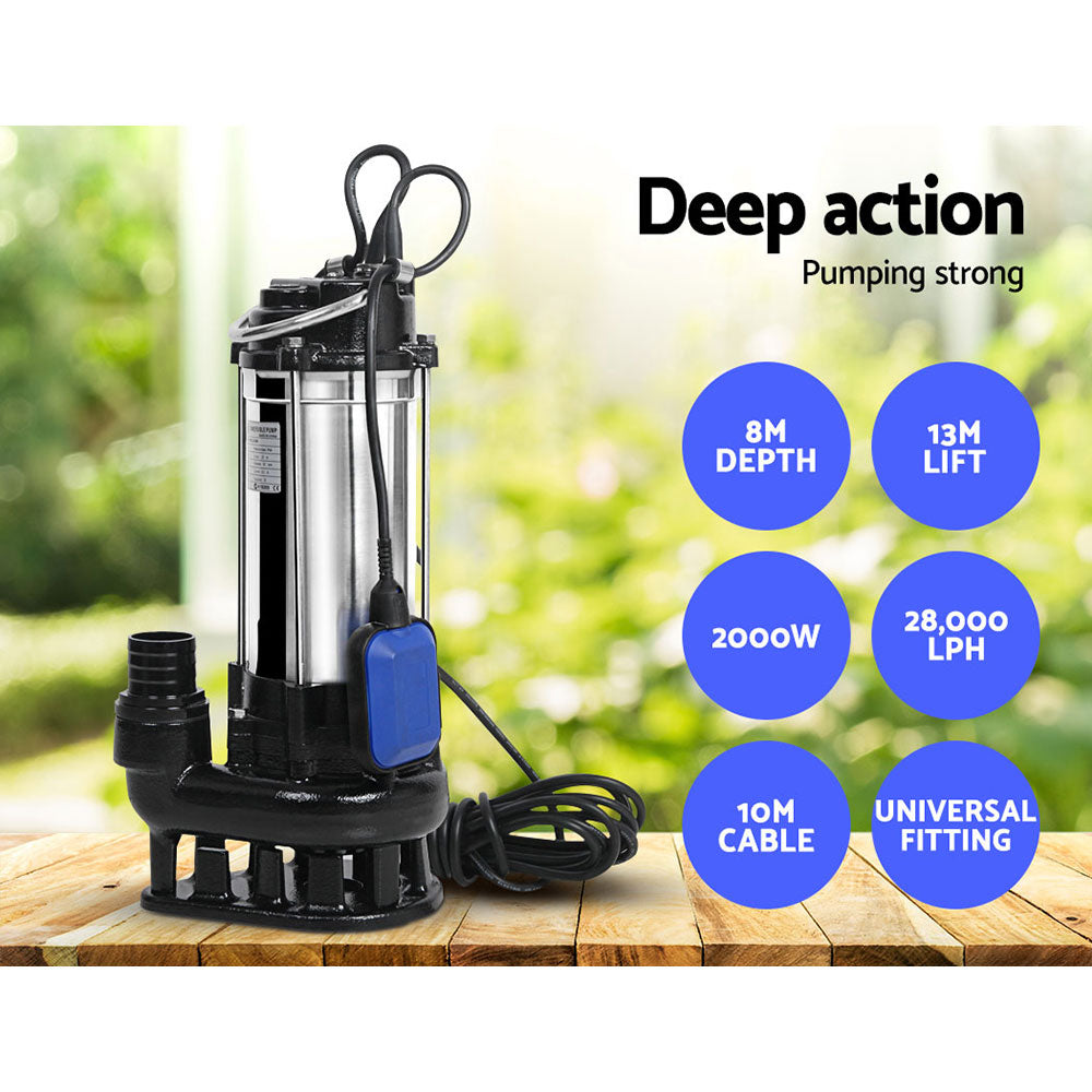 Giantz 2000W Submersible Dirty Water Pump