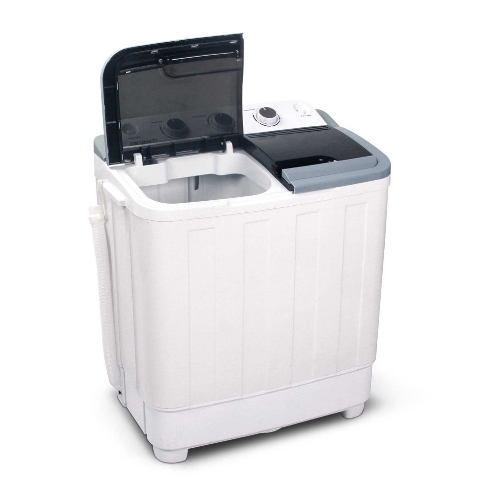 Devanti Portable Washing Machine Twin Tub 5kg White