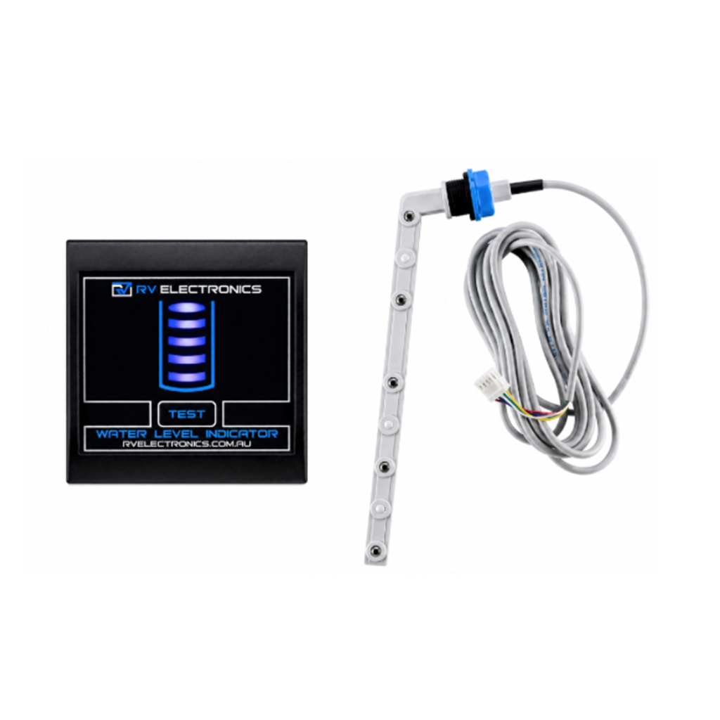 RV Electronics LED Single Tank Water Level Indicator Gauge Inc 5m Sender Probe